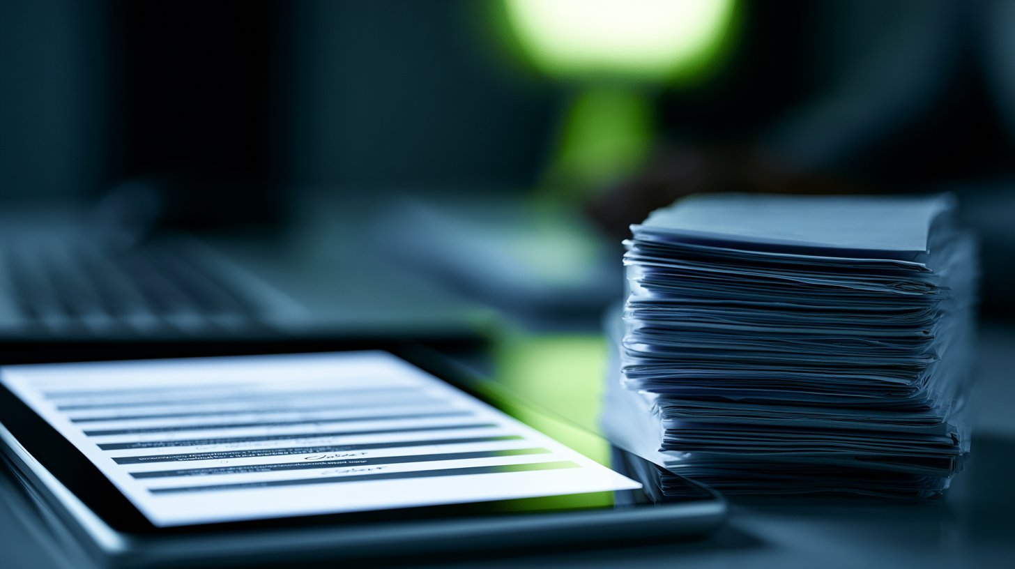 Carpetas financieras organizadas sobre escritorio